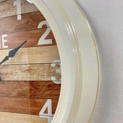 Hamptons Style Metal Frame Wall Clock 46x46x8cm White -Party Supplies Store Hamptons Style Metal Frame Wall Clock 46x46x8cm White p6