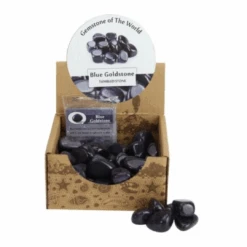 Ice Blue Goldstone Tumbled Stone 2cm