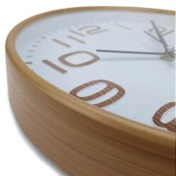 Julian Waffle Pattern Wall Clock 30x30x4cm Brown -Party Supplies Store Julian Waffle Pattern Wall Clock 30x30x4cm Brown p3