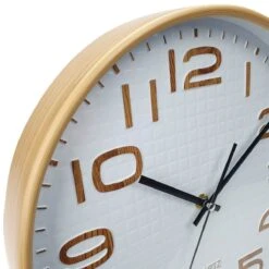 Julian Waffle Pattern Wall Clock 30x30x4cm Brown -Party Supplies Store Julian Waffle Pattern Wall Clock 30x30x4cm Brown p4