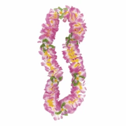Luau Fancy Orchid Lei 106cm (42in) - Purple And Yellow