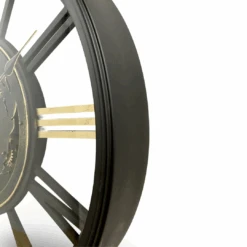 Luxurious Rotating Gears Clock 60cm Black/Gold -Party Supplies Store Luxurious Rotating Gears Clock 60cm Black Gold p6