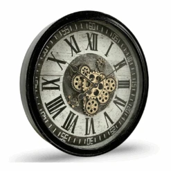 Luxurious Rotating Gears Clock 60cm Black -Party Supplies Store Luxurious Rotating Gears Clock 60cm Black p3