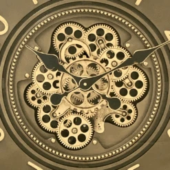 Luxurious Rotating Gears Clock 66cm Coffee Brown -Party Supplies Store Luxurious Rotating Gears Clock 66cm Coffee Brown p9