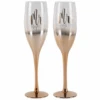 Mr And Mrs Wine Glass Set Rose Gold Ombre 150ml -Party Supplies Store Mr and Mrs Wine Glass Set Rose Gold Ombre 150ml p1