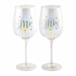 Mr & Mrs Holographic Wine Set 450ml