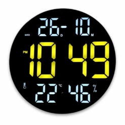 Multifunctional LED Clock 30cm 4 Asstd -Party Supplies Store Multifunctional LED Clock 30cm 4 Asstd p3