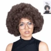 Brown Afro Wig 1 Brown Afro Wig -Party Supplies Store Oceana2 5