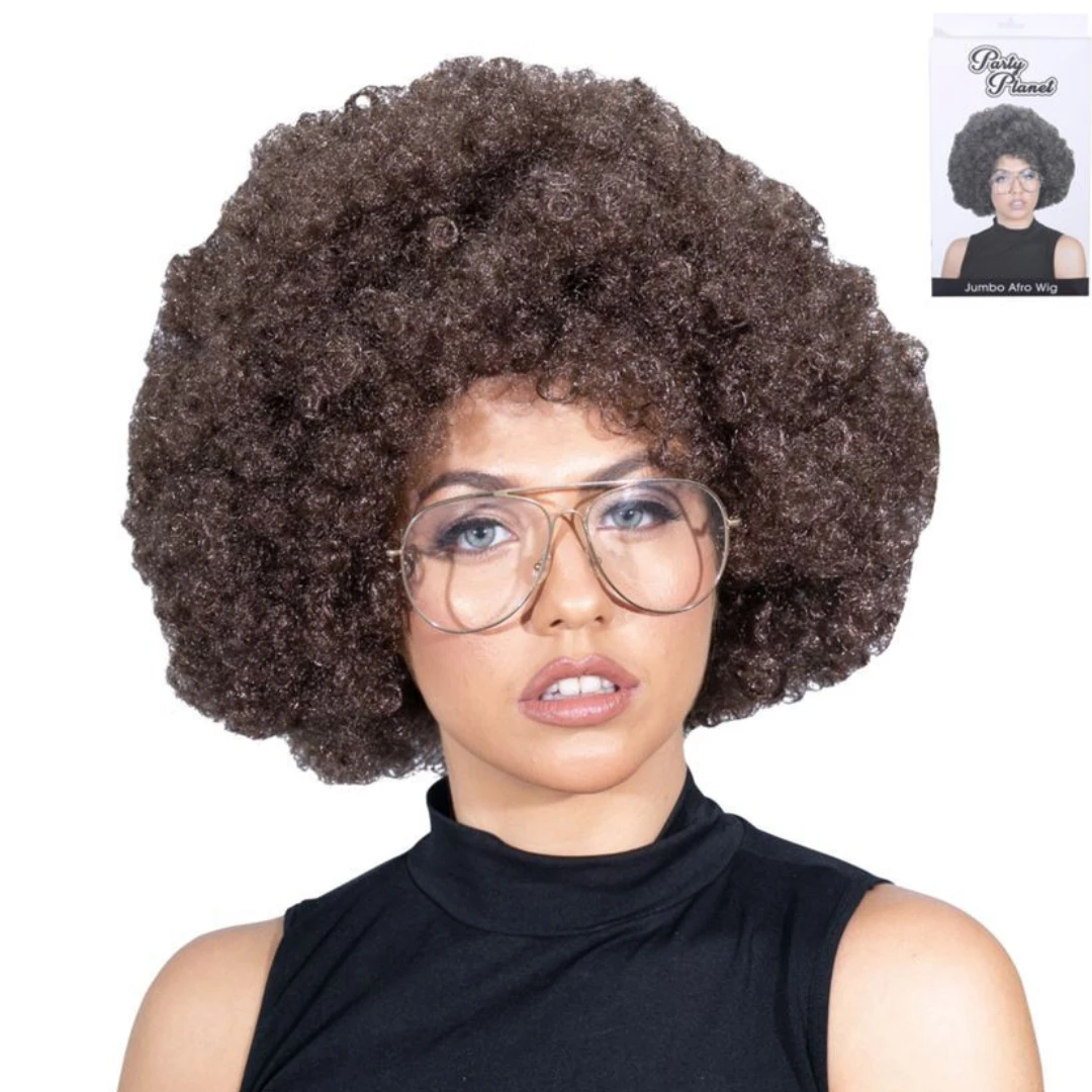 Brown Afro Wig 3 Brown Afro Wig