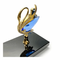 Premium Clock Crystal Swan 17cm Blue -Party Supplies Store Premium Clock Crystal Swan 17cm Blue p10