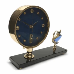 Premium Clock Crystal Swan 17cm Blue -Party Supplies Store Premium Clock Crystal Swan 17cm Blue p4