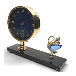 Premium Clock Crystal Swan 17cm Blue -Party Supplies Store Premium Clock Crystal Swan 17cm Blue p5
