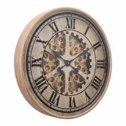 Ragnar Exposed Gear Wall Clock 60cm Gold -Party Supplies Store Ragnar Exposed Gear Wall Clock 60cm Gold p2