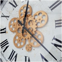 Round Domonique Exposed Gear Movement Wall Clock 53cm Bronze -Party Supplies Store Round Domonique Exposed Gear Movement Wall Clock 53cm Bronze p4