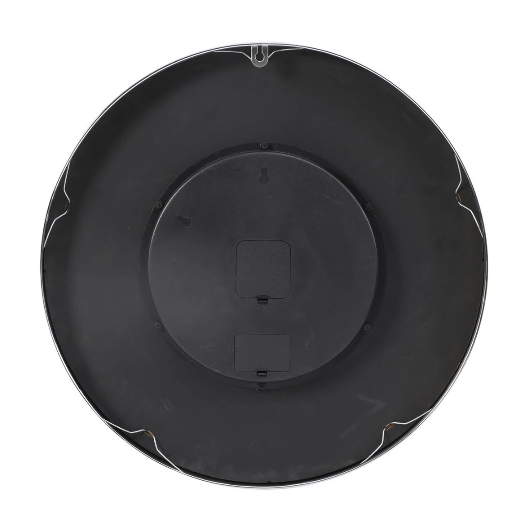 Wall Clock Round Dylan Modern Industrial Moving Cogs Silver Metal Black 54cm 8 Wall Clock Round Dylan Modern Industrial Moving Cogs Silver Metal Black 54cm - Image 6