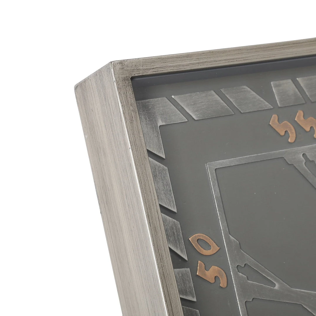 Square Gareth Exposed Gear Movement Wall Clock 80x80cm Grey 6 Square Gareth Exposed Gear Movement Wall Clock 80x80cm Grey - Image 4