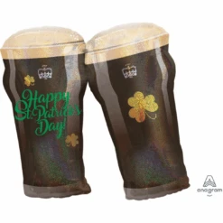Anagram Foil Balloon Beer Glasses SuperShape XL Happy St Patrick S Day P35