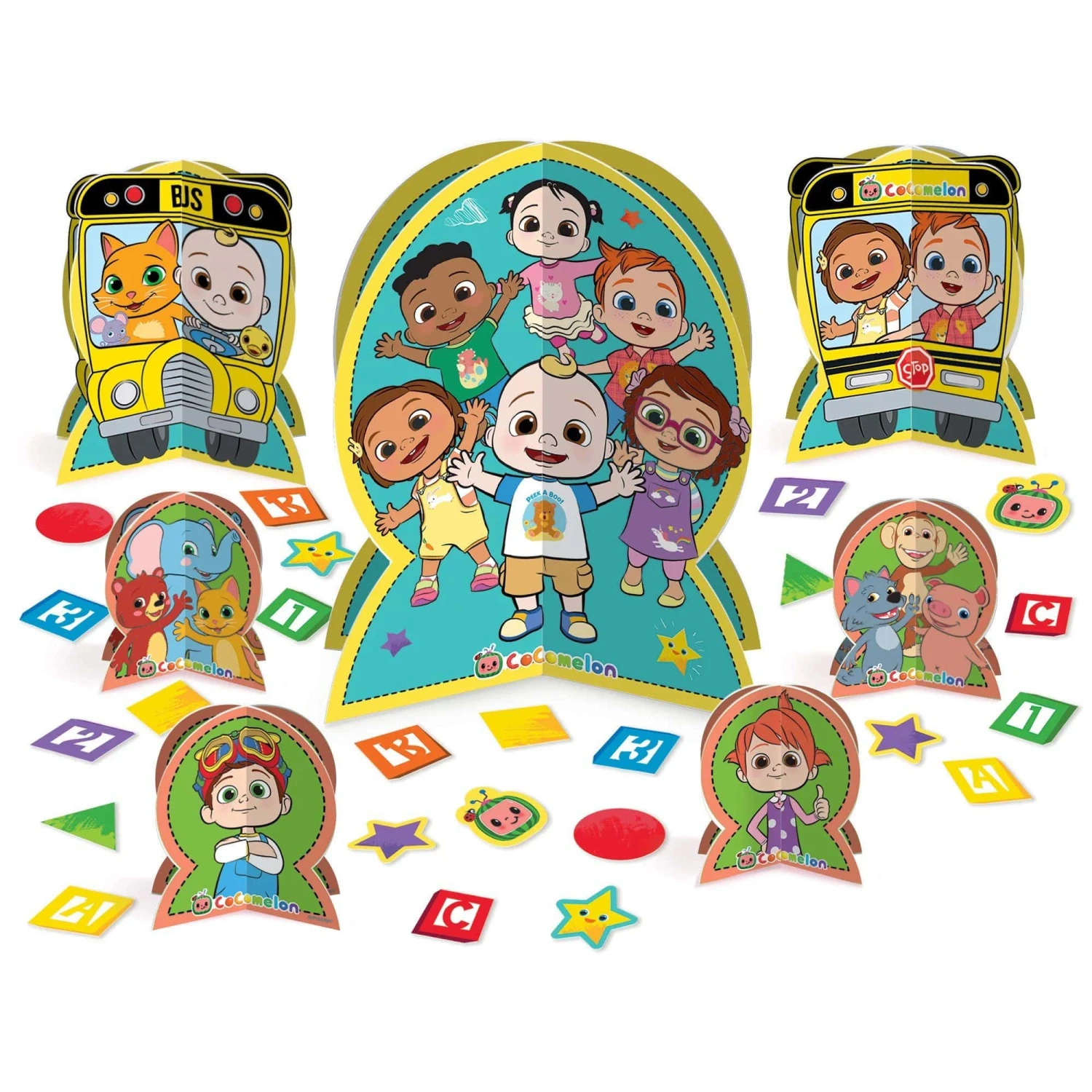 Cocomelon Table Decorating Centrepiece Kit 3 Cocomelon Table Decorating Centrepiece Kit
