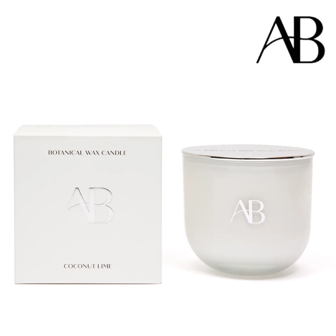 Core Glass Candle 340g Coconut & Lime - Aromabotanical 3 Core Glass Candle 340g Coconut & Lime - Aromabotanical