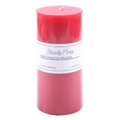 Pillar Candle Bloody Mary - Goji Tarocco Orange 7x15cm