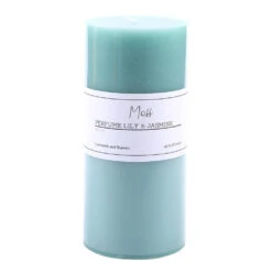 Pillar Candle Moss - Perfume Lily & Jasmine 7x15cm