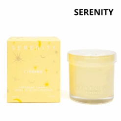 Crystal Crystal Candle 300g Energise Citrine - Serenity