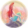 The Little Mermaid 18cm Round Paper Plates FSC NPC Pk8 1 The Little Mermaid 18cm Round Paper Plates FSC NPC Pk8 -Party Supplies Store the little mermaid 18cm round paper plates fsc npc pk8