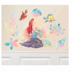 The Little Mermaid Wall Decorating Kit FSC 8pk