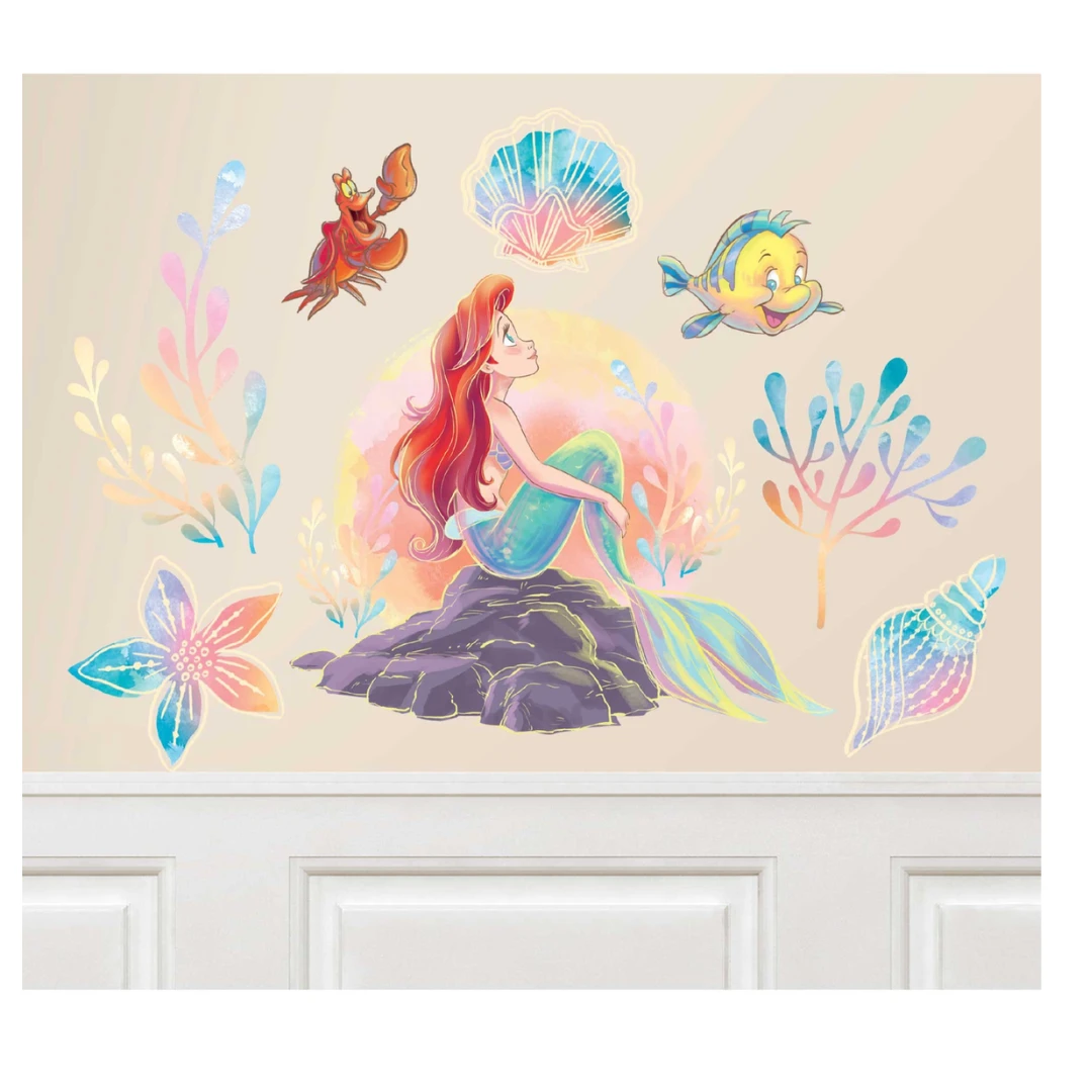 The Little Mermaid Wall Decorating Kit FSC 8pk 3 The Little Mermaid Wall Decorating Kit FSC 8pk